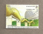 Stamps Singapore -  40 años relaciones diplomáticas con Filipinas
