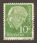 Stamps Germany -  Theodor Heuss