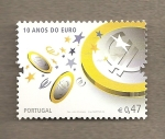 Stamps Portugal -  10 Aniv del euro