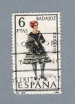 Stamps Spain -  Trajes típicos (repetido)