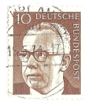 Stamps Germany -  Gustav Heinemann