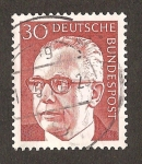 Stamps Germany -  Gustav Heinemann