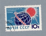Stamps : Europe : Russia :  Satélites