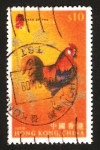 Stamps Hong Kong -  animal de zodiaco chino, un gallo