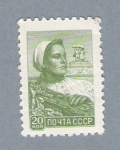 Stamps : Europe : Russia :  Mujer trabajadora