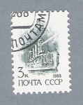 Stamps Russia -  Barco de guerra