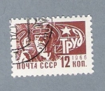 Stamps Russia -  Obrero