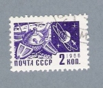 Stamps Russia -  Satélites
