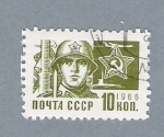 Stamps Russia -  soldado