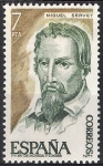 Stamps Spain -  2399 Personajes.  Miguel Servet.