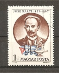 Sellos del Mundo : Europa : Hungr�a : Jose Marti. (Poeta Cubano).