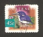 Stamps Australia -  fauna, little kingfisher, martin pescador