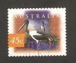 Stamps Australia -   fauna, cigueña jabiru