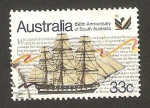 Sellos de Oceania - Australia -  150 anivº del sur de Australia, navio