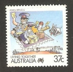 Stamps : Oceania : Australia :  Servicio de correos