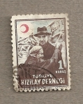 Stamps Turkey -  Media luna roja