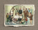 Stamps : Europe : Andorra :  costumbres populares