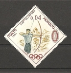 Stamps : Europe : Monaco :  Tokyo 1964