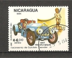 Sellos del Mundo : America : Nicaragua : Automoviles antiguos y vistas.