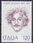 Stamps : Europe : Italy :  ITALIA 1979 Sello Nuevo Fisico Albert Einstein Premio Nobel de la Paz