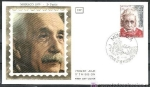 Sellos de Europa - Mnaco -  MONACO 1979 Sello y Sobre Primer Dia Centenario Nacimiento Fisico Albert Einstein Premio Nobel Paz