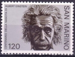 Stamps Europe - San Marino -  SAN MARINO 1979 Sello Centenario Nacimiento Fisico Albert Einstein Premio Nobel de la Paz