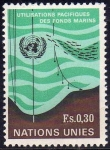 Stamps : America : ONU :  ONU GINEBRA 1971 15 Sello Nuevo ** Utilizaciones Pacificas de los Fondos Marinos 0,30 Fs