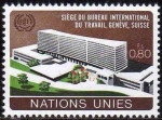 Stamps ONU -  ONU GINEBRA 1974 38 Sello Nuevo ** Edificio Oficina Internacional del Trabajo 0,80Fs