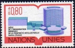 Stamps : America : ONU :  ONU GINEBRA 1977 64 Sello Nuevo ** Sede Organizacion Mundial de la Propiedad Intelectual 0,80Fs