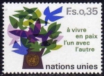 Sellos del Mundo : America : ONU : ONU GINEBRA 1978 73 Sello Nuevo ** Vivir en Paz los unos con los otros 0,35Fs