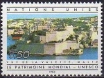 Stamps ONU -  ONU GINEBRA 1984 124 Sello Nuevo ** Patrimonio Mundial UNESCO La Valeta Malta 0,50Fs