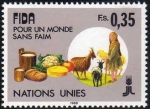 Stamps America - ONU -  ONU GINEBRA 1988 162 Sello Nuevo ** Agricultura FIDA Por un Mundo sin Hambre 0,35Fs