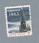 Stamps United States -  Arbol de Navidad