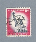 Stamps : America : United_States :  Estatua de la Libertad