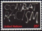 Sellos de America - ONU -  ONU NEW YORK 1977 288 Sello Nuevo ** Combatir el Racismo 25c