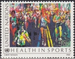 Sellos del Mundo : America : ONU : ONU NEW YORK 1988 527 Sello Nuevo ** Deporte y Salud Marathon 38c