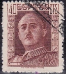 Stamps Spain -  ESPAÑA 1949 953 Sello General Franco 40c usado