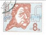 Stamps : Europe : Slovakia :  Jon Andrei Segrier 1704-1777