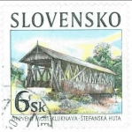 Stamps Slovakia -  Drpveny most, Kluknava-Stefanska Huta