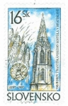 Stamps : Europe : Slovakia :  700 Rokov Frantiskanskeho Kostola y Bratislave