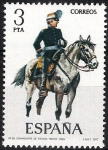 Stamps Spain -  2425 Uniformes. Comandante de Estado Mayor, 1884.
