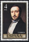 Stamps Spain -  2432 Federico Madrazo. Ramón de Campoamor.