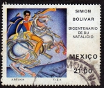 Stamps Mexico -  Simon Bolivar