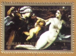 Stamps Asia - United Arab Emirates -  AJMAN - Pinturas de mujer