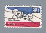 Stamps United States -  Shine of Democracy