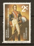 Stamps Guatemala -  BERNARDO  O´HIGGINS
