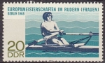 Stamps Germany -  Alemania DDR 1968 Scott 1013 Sello Nuevo Campeonato de Europa de Remo Mujeres Berlin 20pf Allemagne