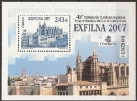 Sellos de Europa - Espa�a -  ESPAÑA 2007 4321 Sello ** MNH HB EXFILNA Catedral Palma Mallorca Espana Spain Espagne Spagna Spanje