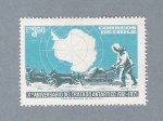 Stamps : America : Chile :  Xº Aniversario del tratado Antártico