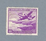 Stamps : America : Chile :  Línea área nacional